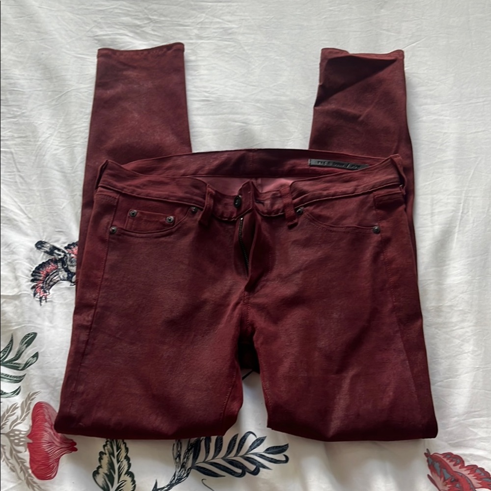 Burgundy Skinny Jeans